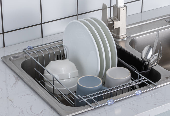 PremiumRacks Expandable Over the Sink Dish Rack - 304 Stainless Steel - Durable