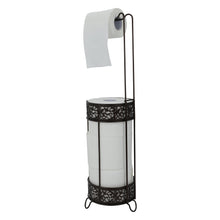 Premiumracks Vintage Toilet Paper Storage Holder - Free Standing Modern Design Holds 4 Rolls